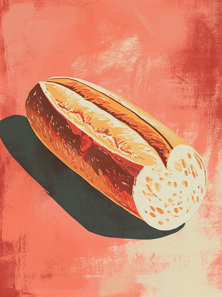 Rustic Bread Brushstrokes