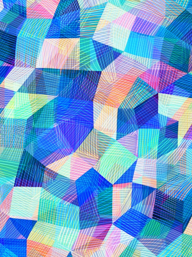 Chroma Abstrait - Bleu