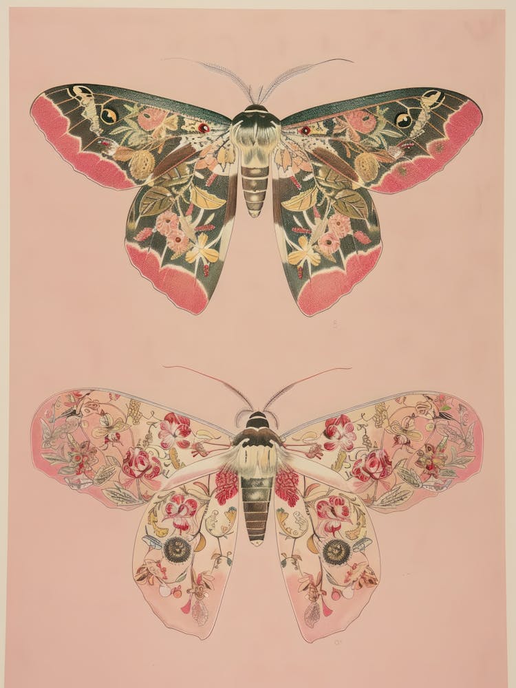 Spring Butterflies William Morris Style 9