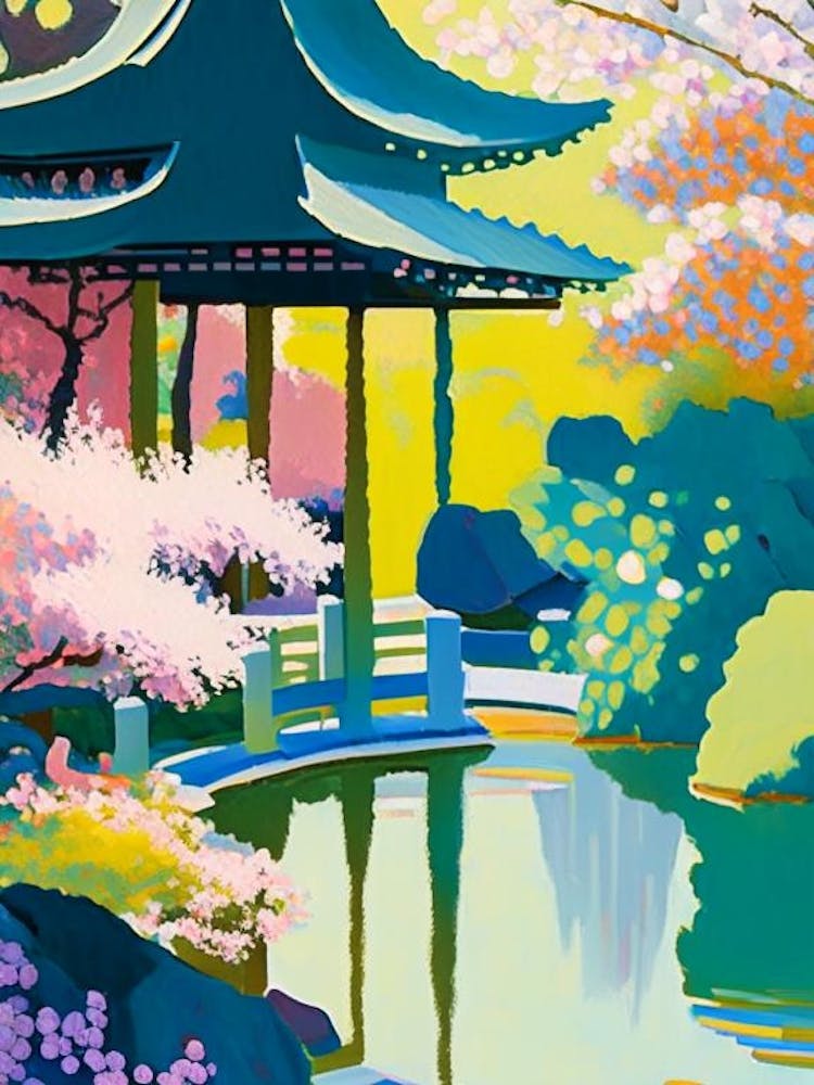Japanese Friendship Garden, 1, Usa Abstract Still Life