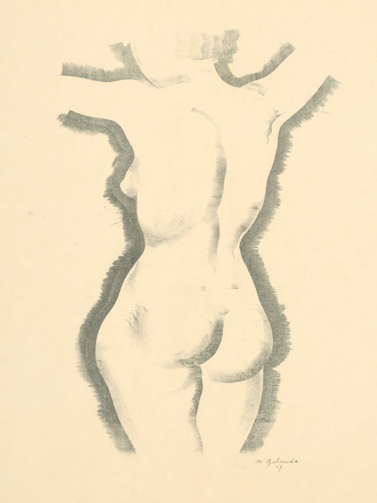 Study Of The Female Nude, Mikuláš Galanda
