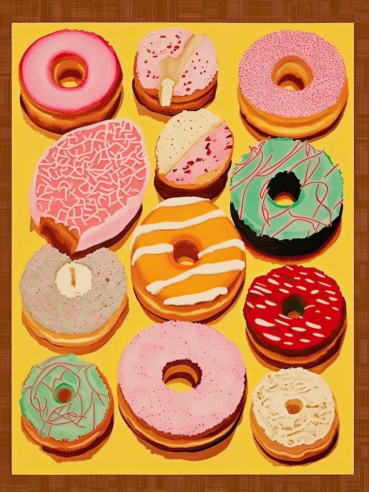 Donuts Vintage Illustration 7