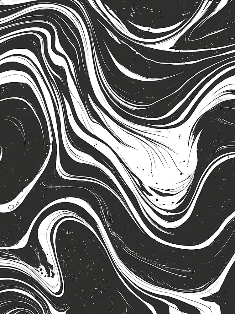 Black And White Marble Texture