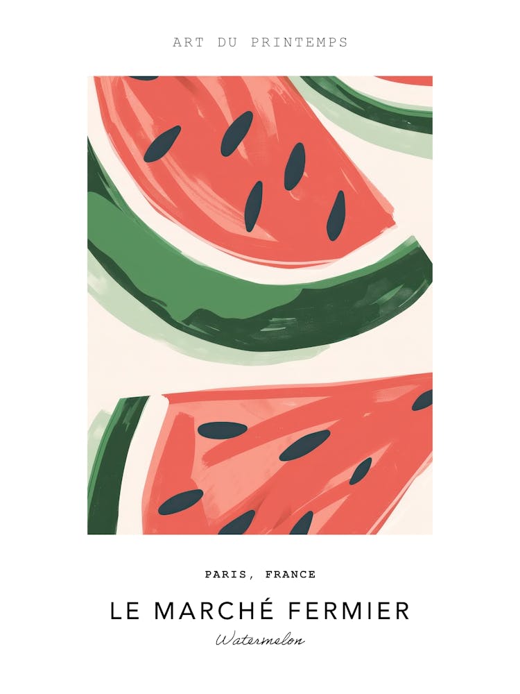 Watermelon Le Marche Fermier Poster 6