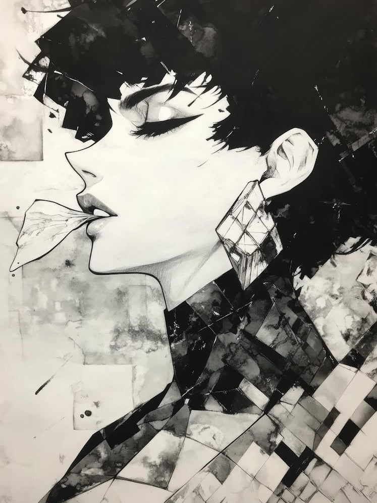 Black And White Painting 17