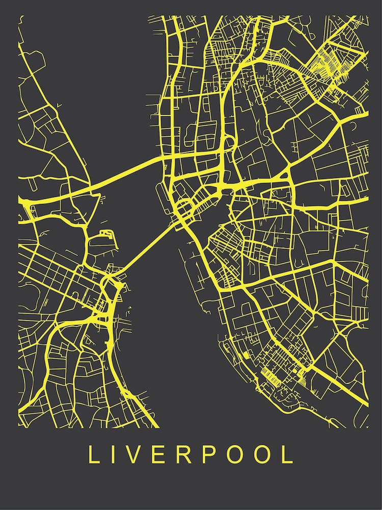 Liverpool Map Neon