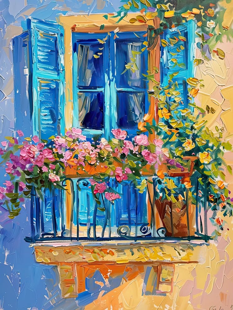 Balcony Painting In Athens 3