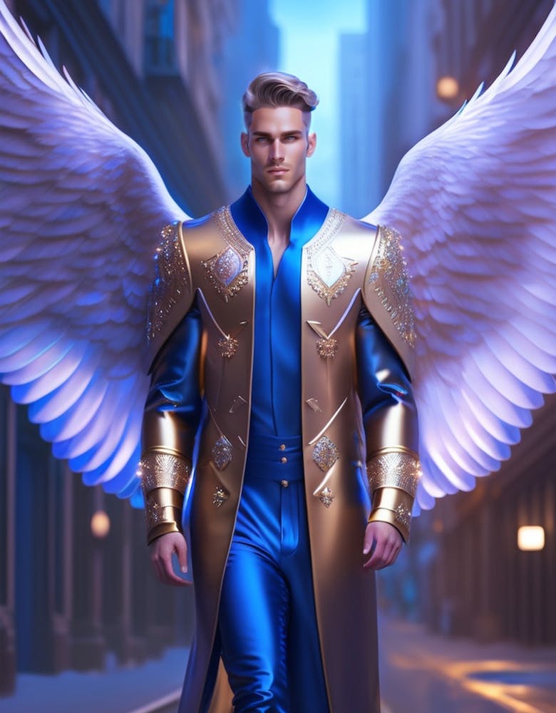 Beautiful Archangel In The City