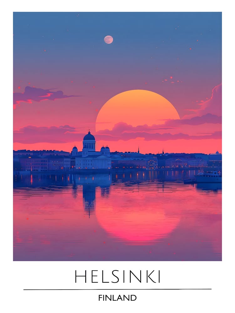 Helsinki Coucher de Soleil