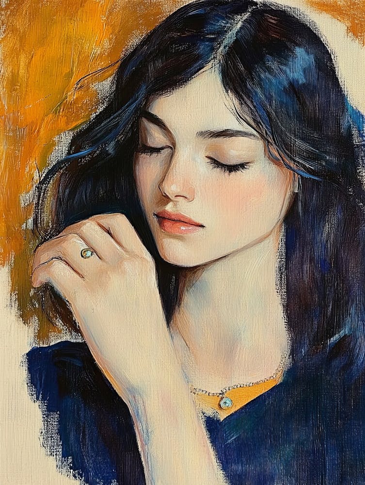 Woman With Blue Eyes 2
