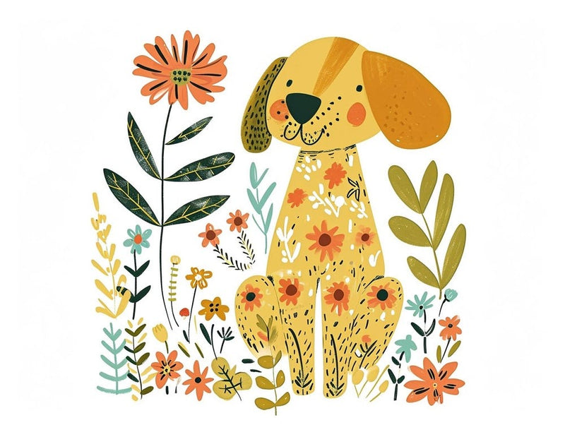 Little Floral Dog 1