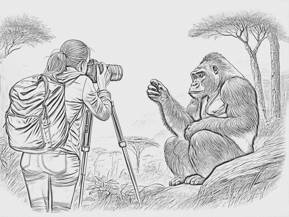Gorilla In The Jungle