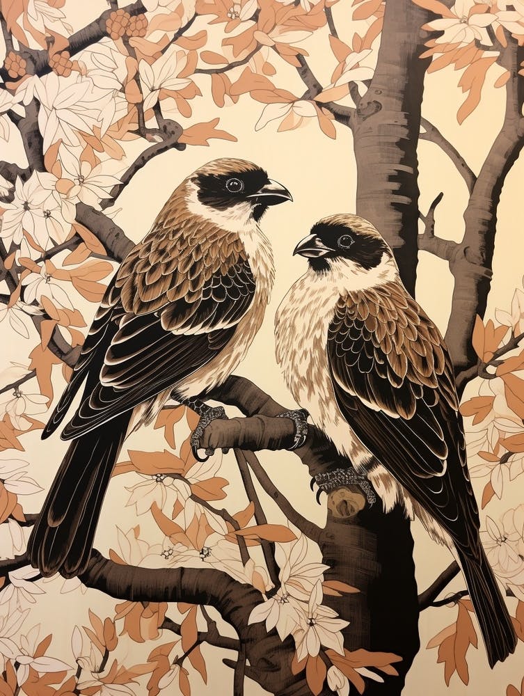 Art Nouveau Birds Poster Osprey 1
