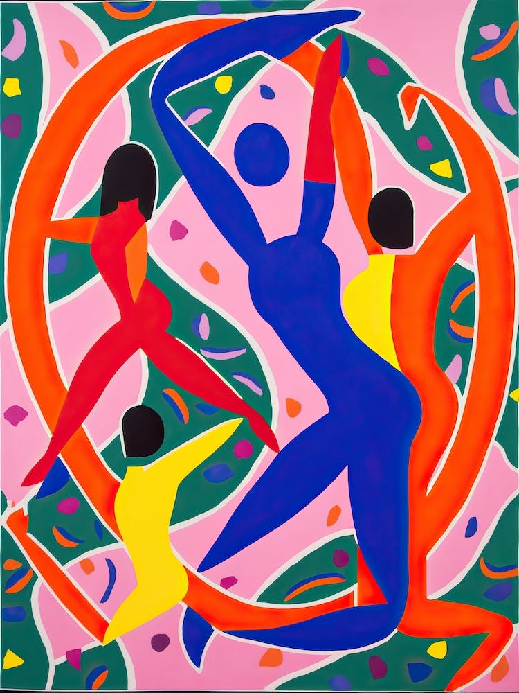 Gymnastics In The Style Of Matisse 1