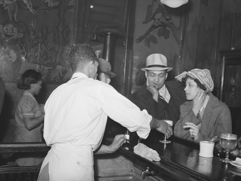 Serving To Patrons,Chicago, Illinois By Russell Lee