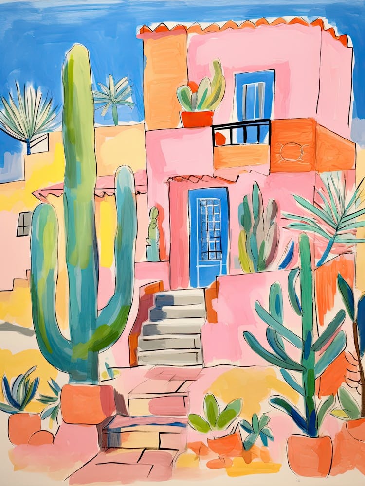 The Phoenician   Scottsdale, Arizona   Resort Storybook Illustration 2