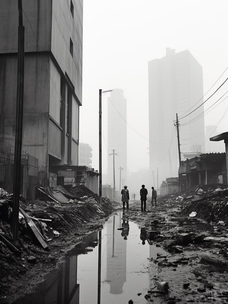 Jakarta, Indonesia, Black And White Old Photo 3