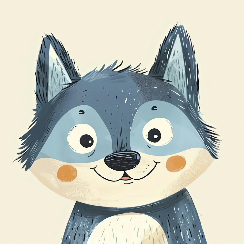 Charming Illustration Wolf 4