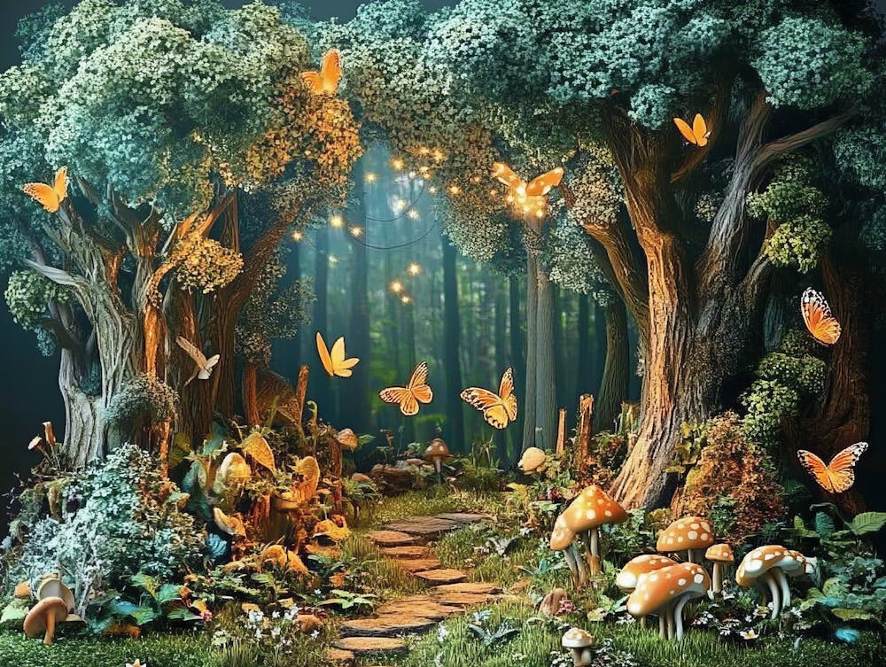 Fairy Forest with Magical Creatures