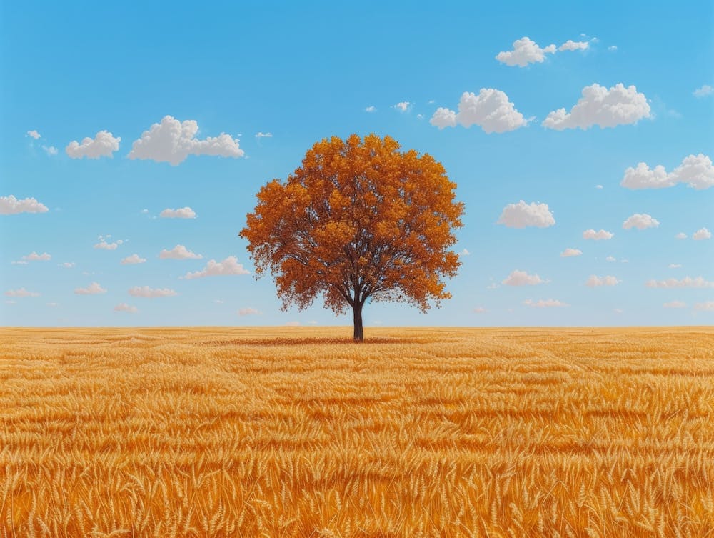 Lone Tree In A Field 3