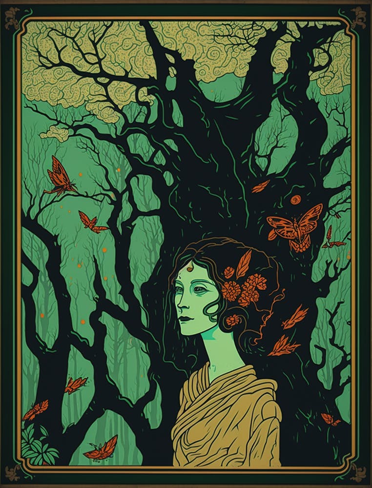 Woman In The Forest 6