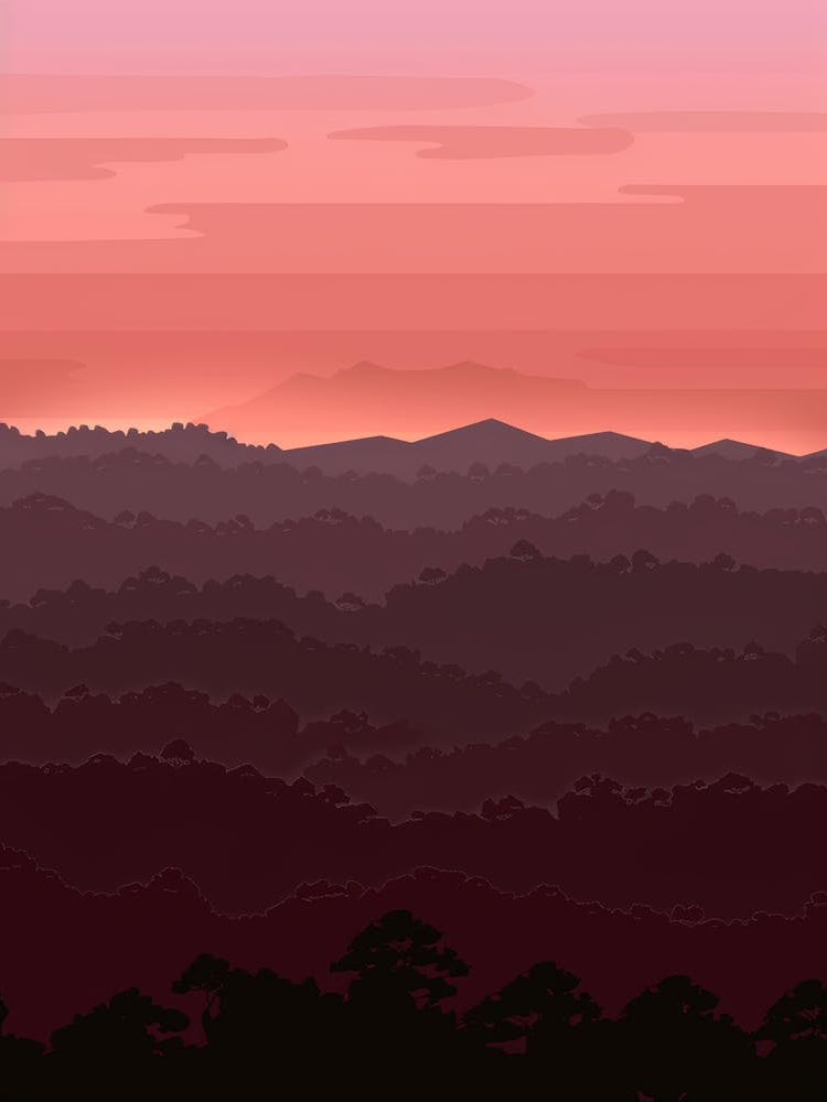 Sunset In The Mountains 61