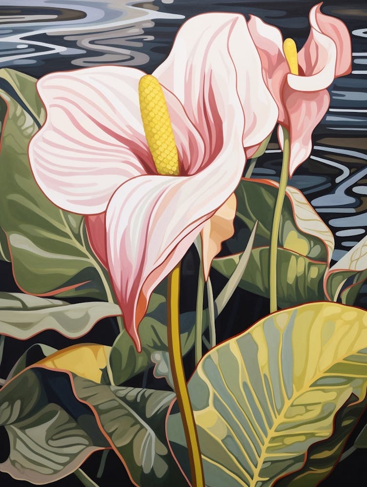 Flamingo Flower 3 Flower Painting