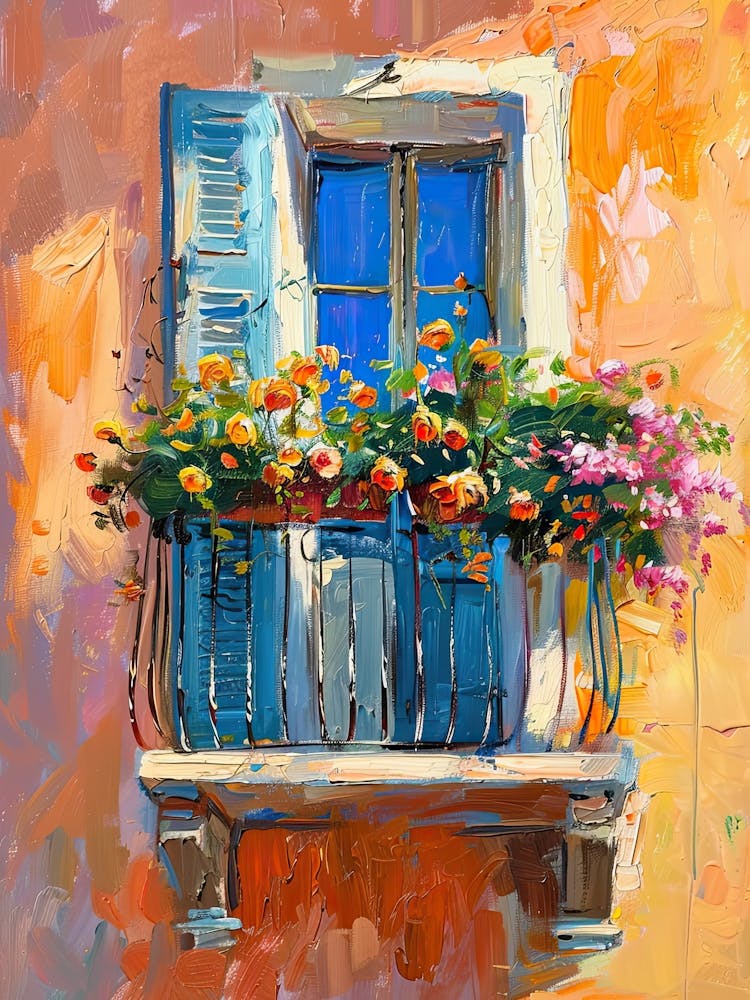 Balcony Painting In Corfu 2