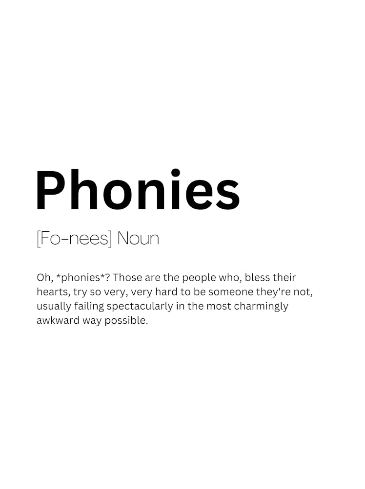 Phonies Definition Meaning 1