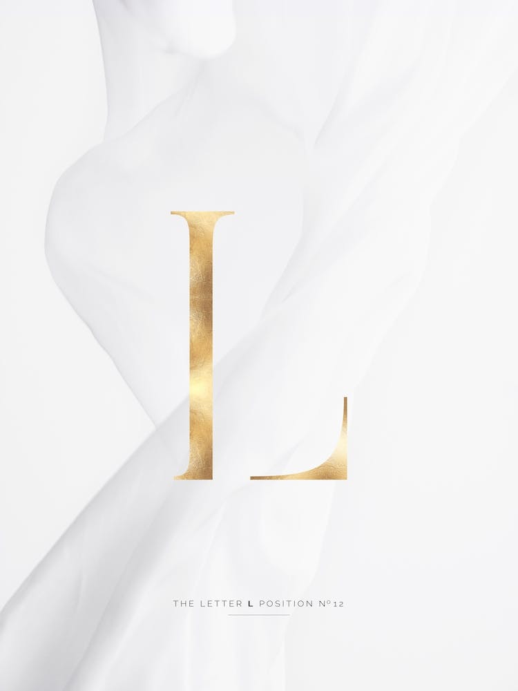 Letter L Gold