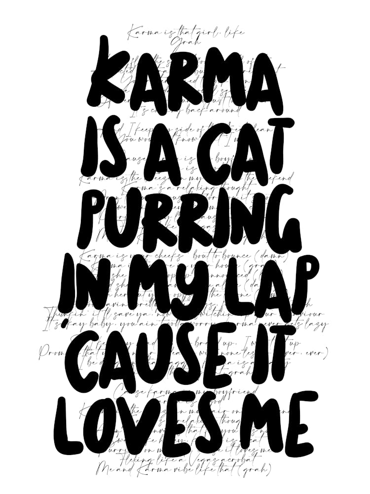 Karma Is A Cat