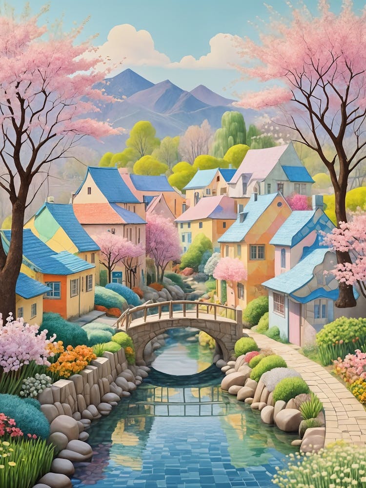 Pastel Village no1