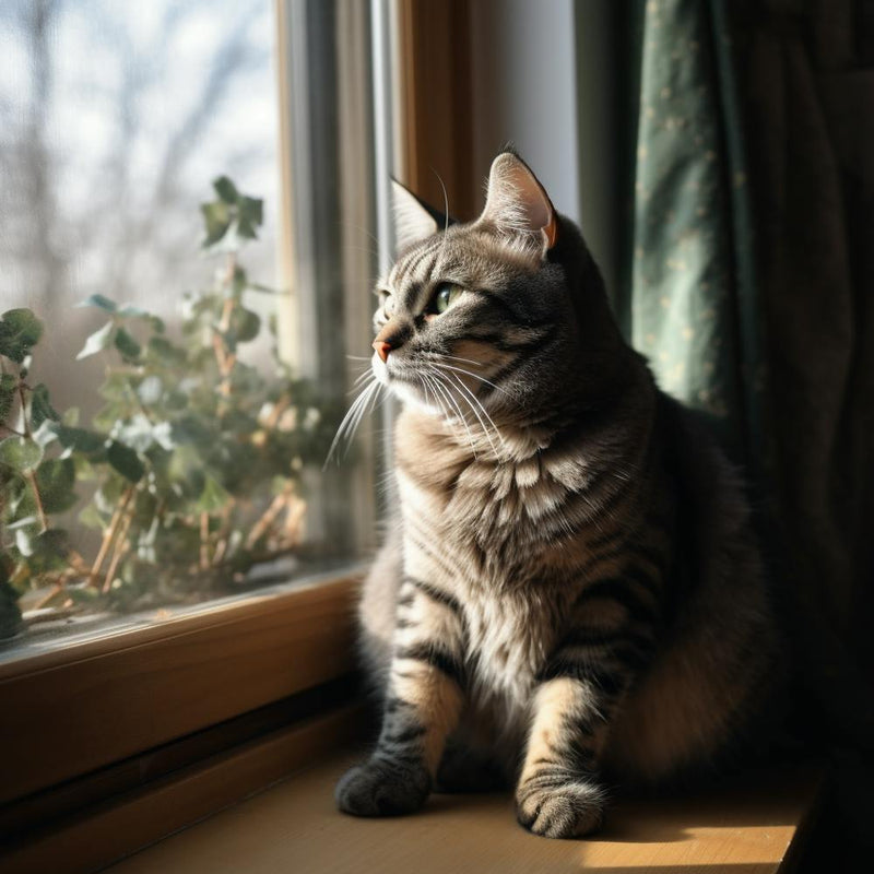 Cat Looking Out The Window