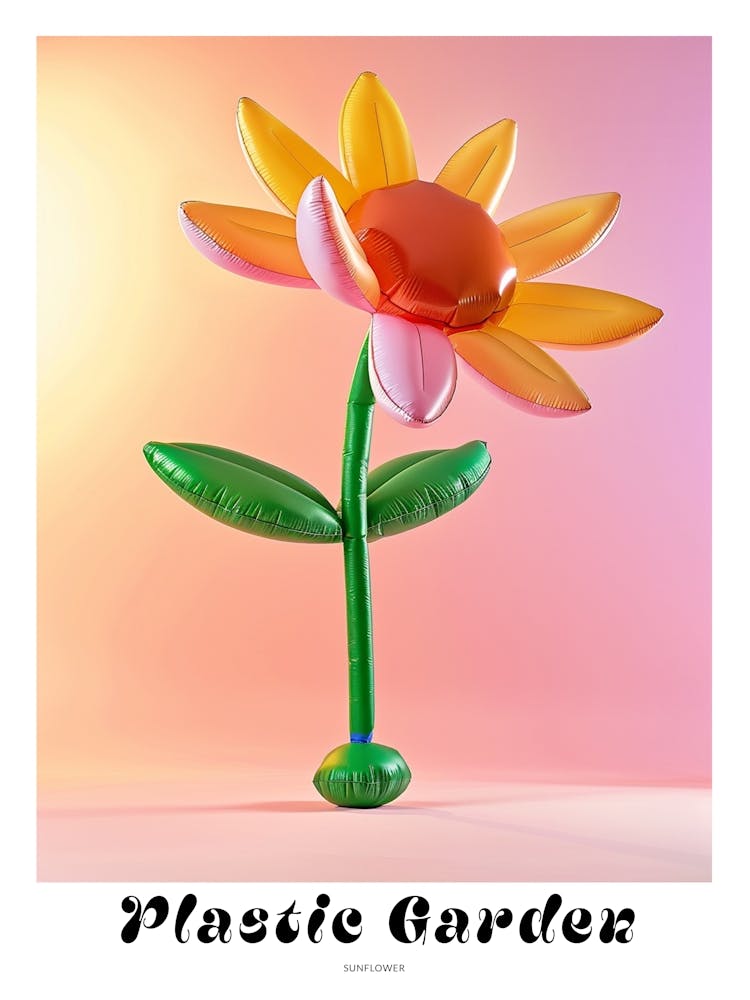 Dreamy Inflatable Flowers Poster Sunflower 1