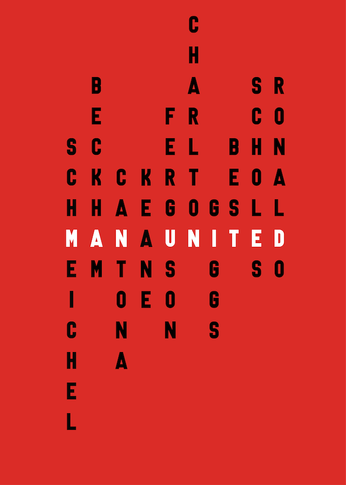 Manchester Football Legends Giggs Beckham