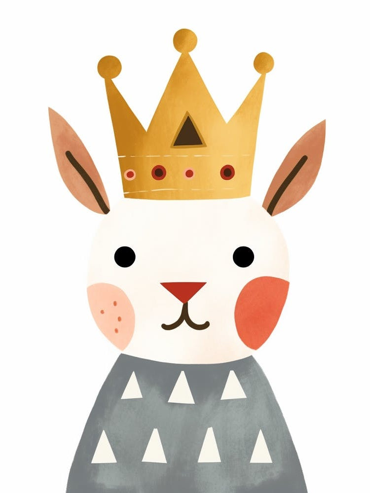 Little Rabbit 3 Wearing A Crown