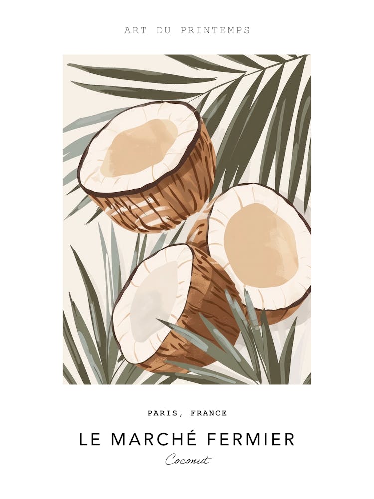 Coconut Le Marche Fermier Poster 2