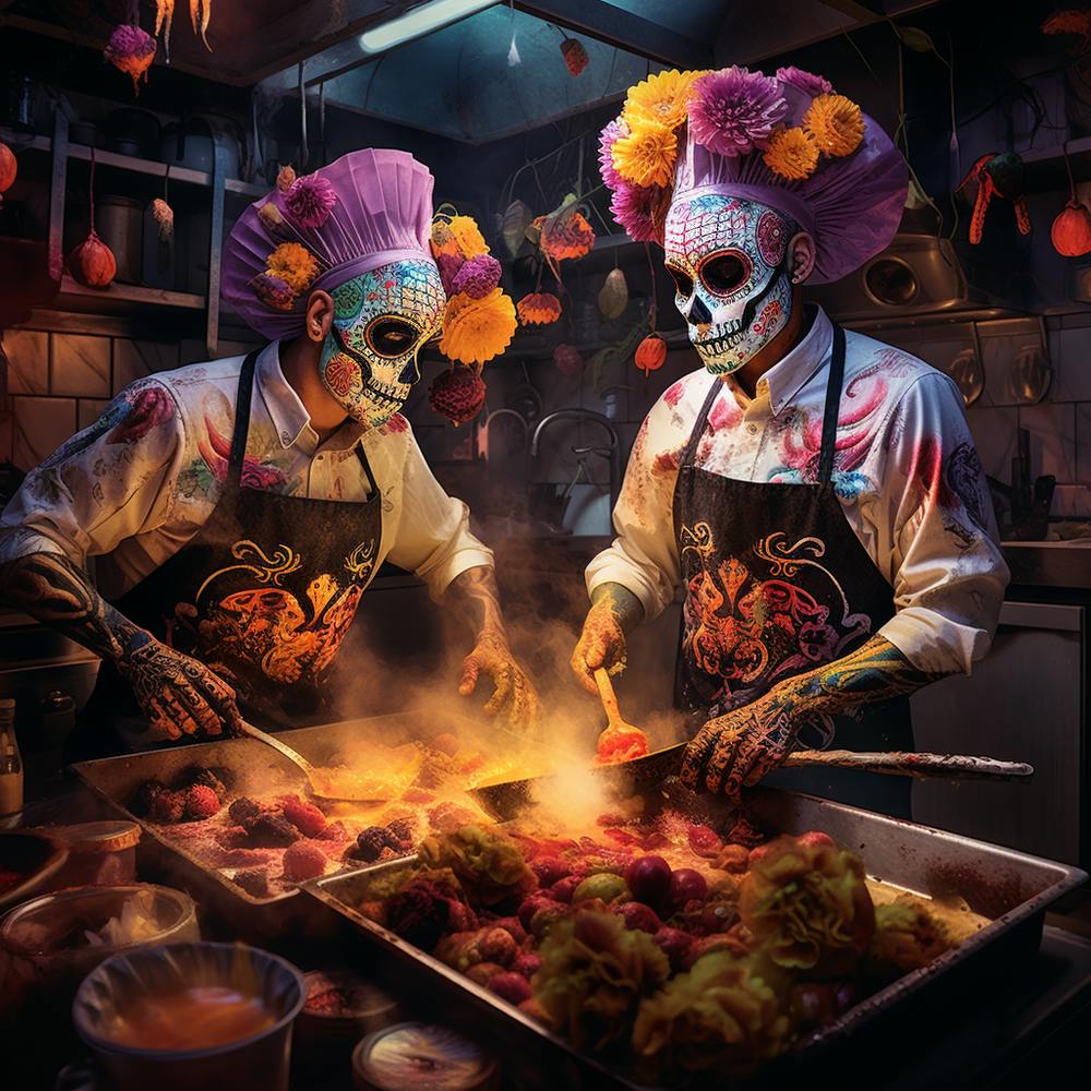 Day Of The Dead Party Cooking