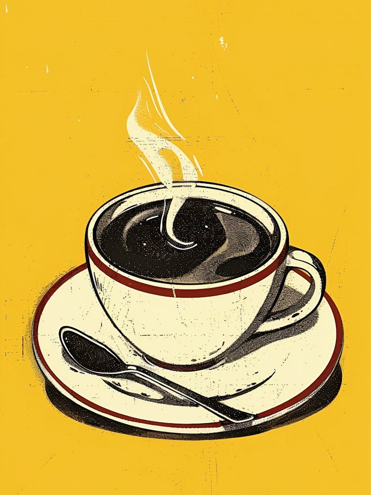 Coffee, Black Coffee, Retro Aesthetic, Coffee Bar Decor