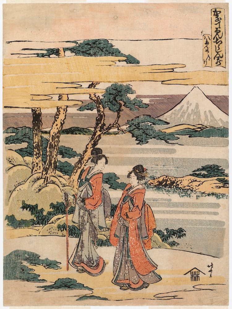 Eine Szene aus der Geschichte Kanadehon Chushingura, Katsushika Hokusai