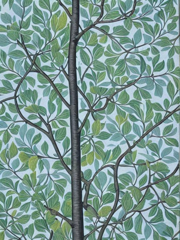 Quaking 2 Aspen tree Vintage Botanical