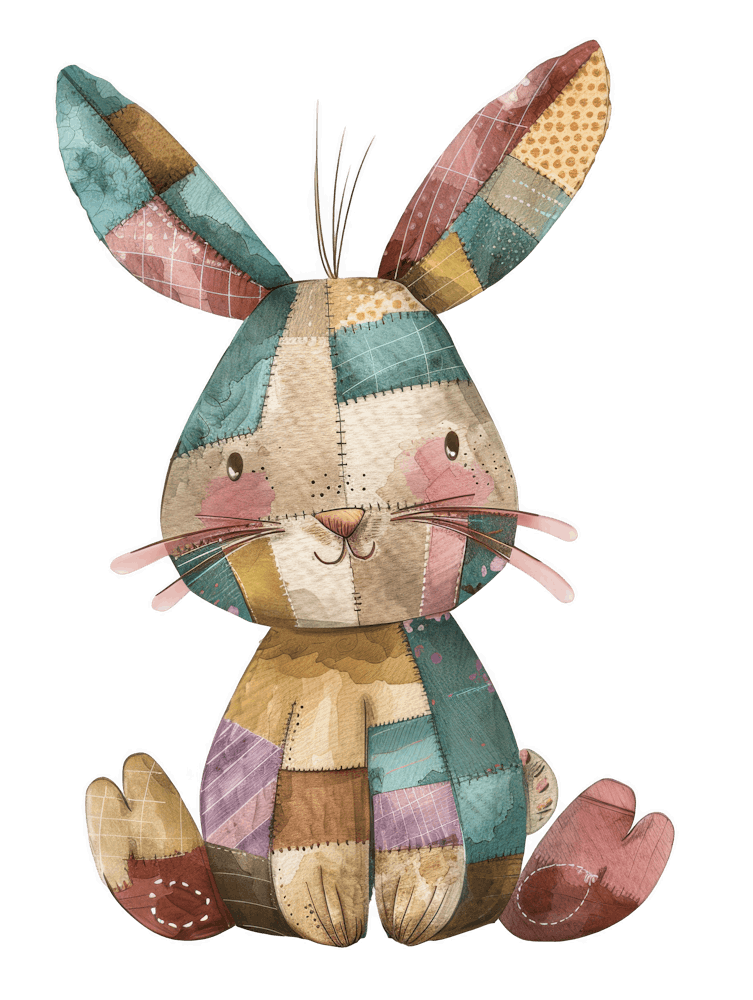 Gesteppter Hase 1