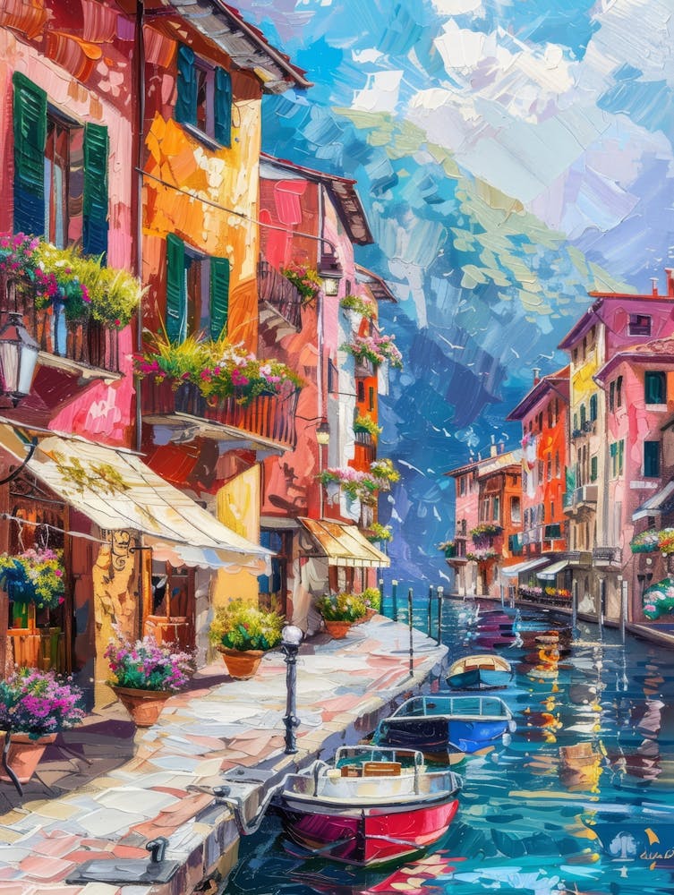 Generate Beautiful Vibrant And Modern Wall Art On Different Themes, Travel, Italy 8