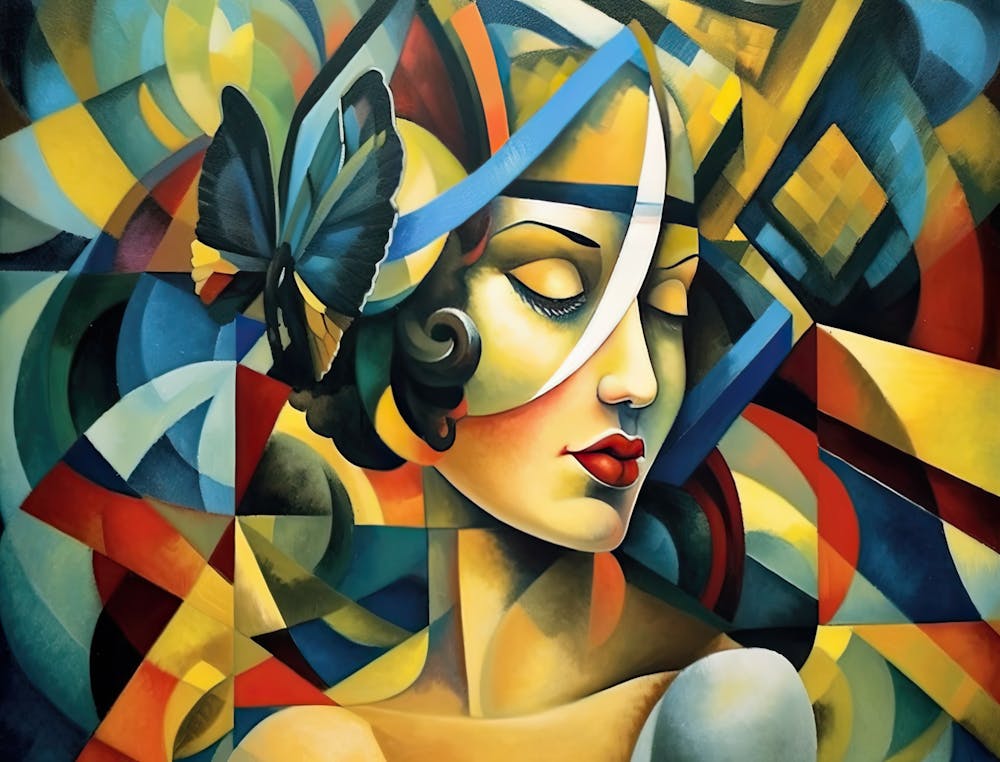 Woman With A Butterfly 1