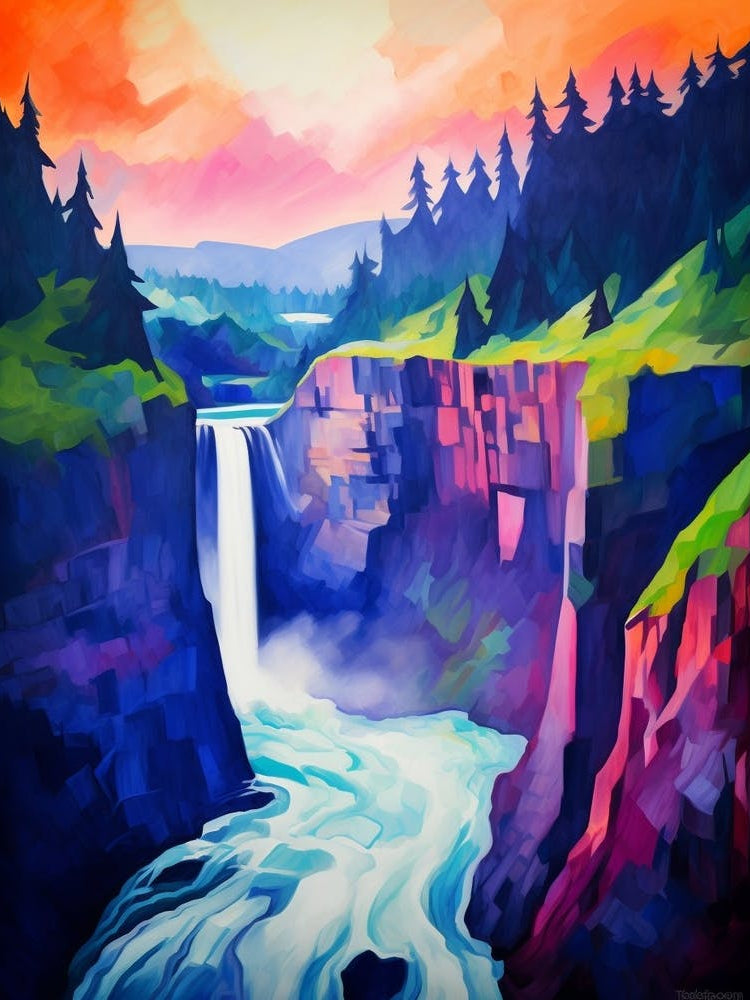 Snoqualmie Pass Retro Pop Art 2