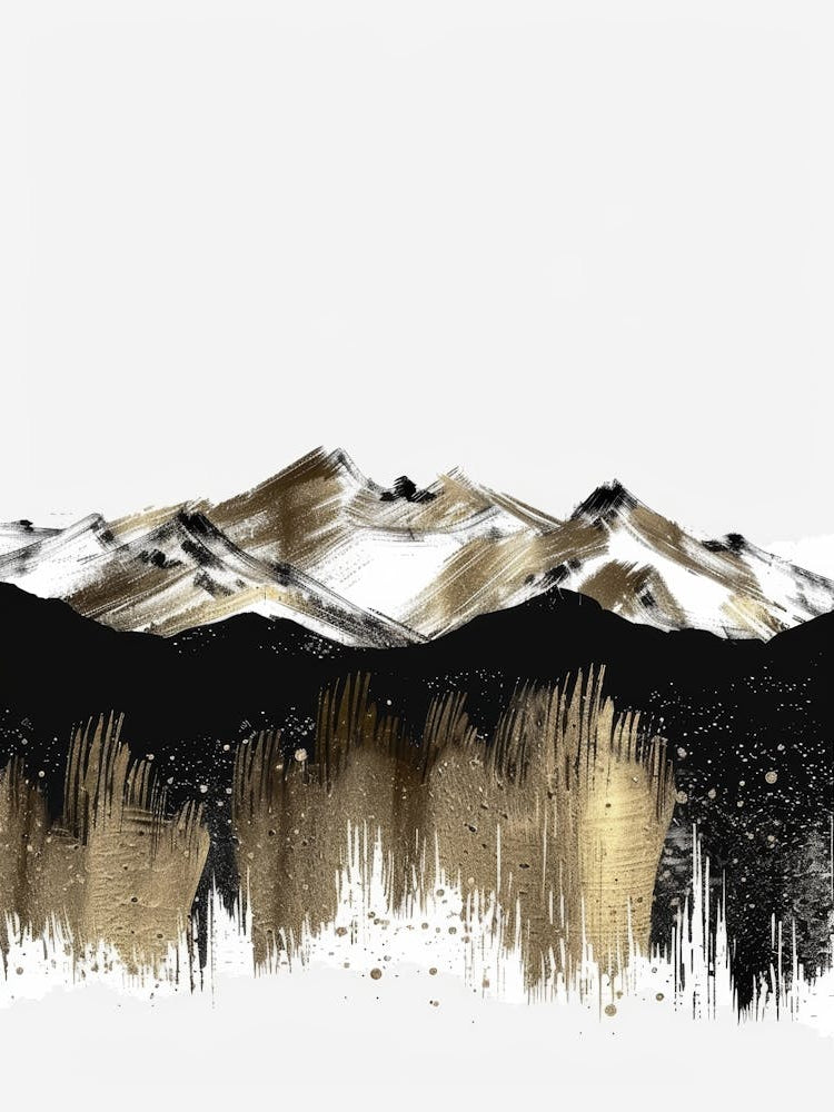 Gold And Black Canvas Print 56