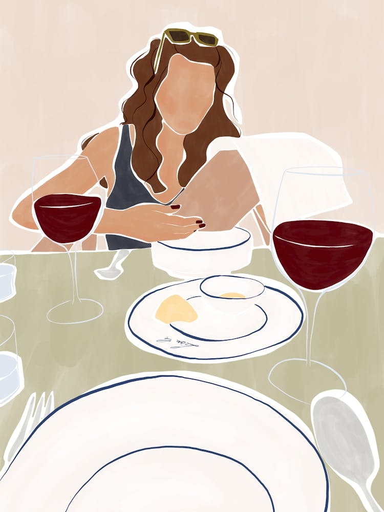 Woman Dining