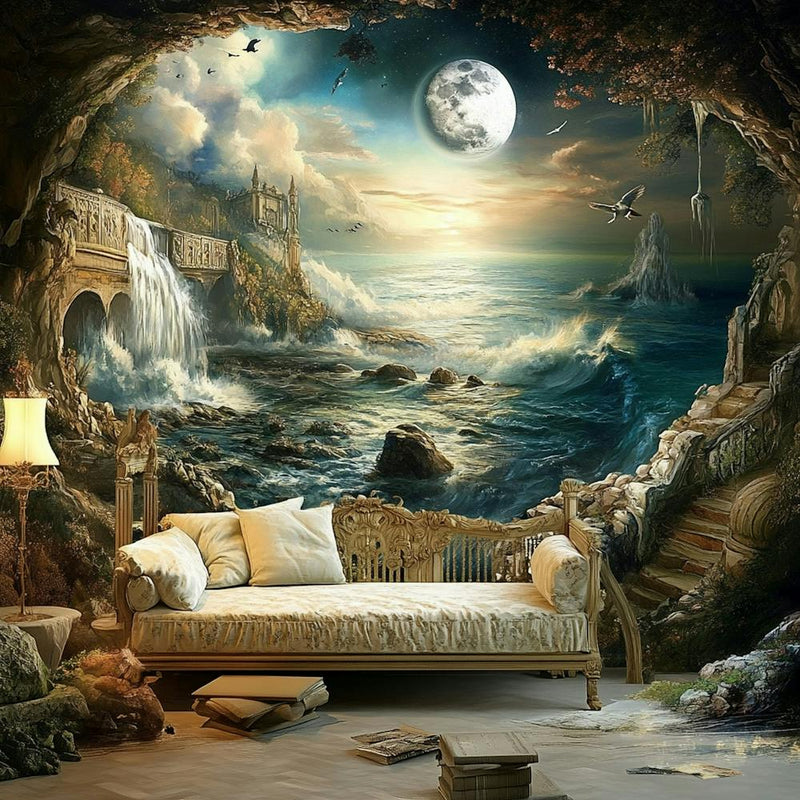 Sea moon in a home room