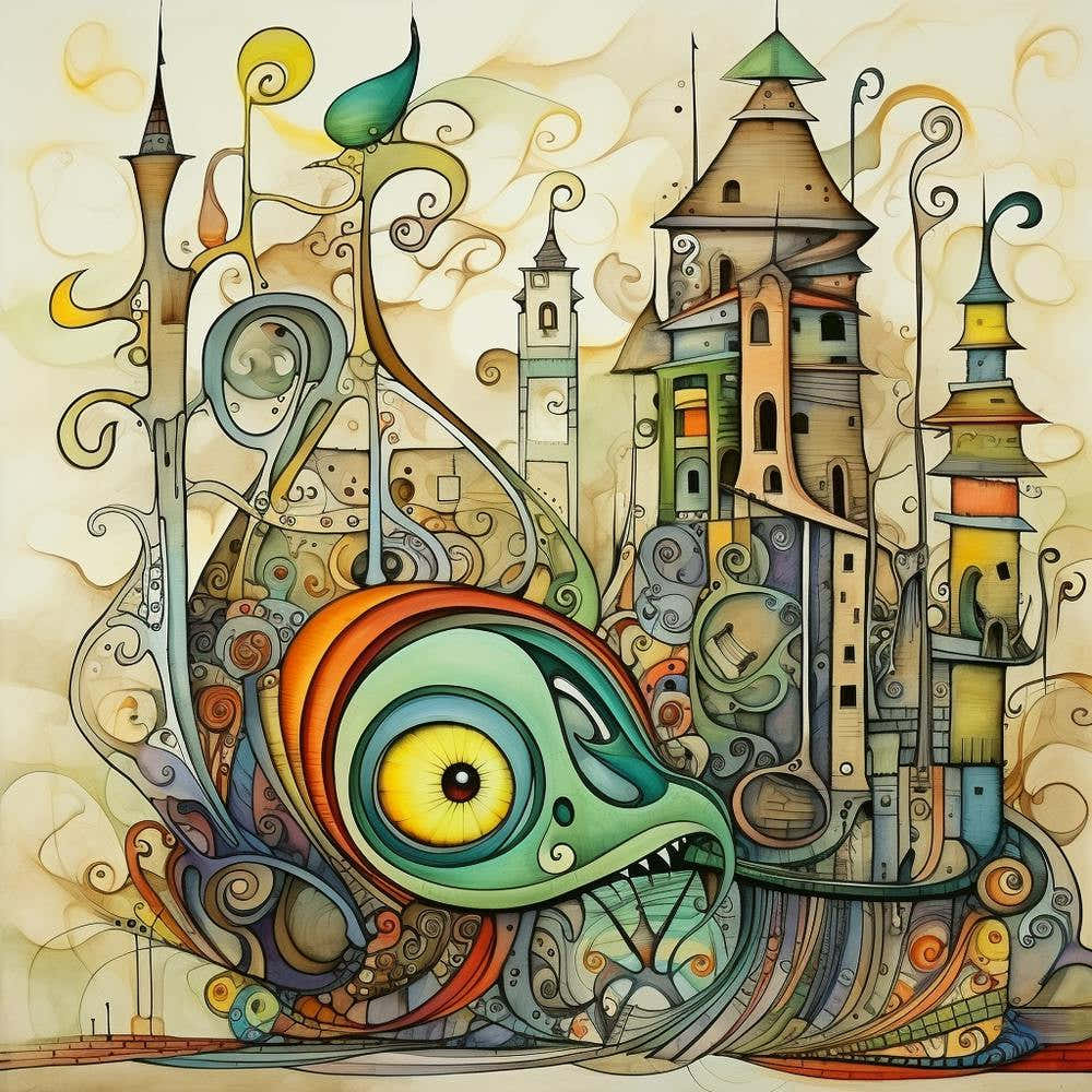 Abstract Fractal City 1