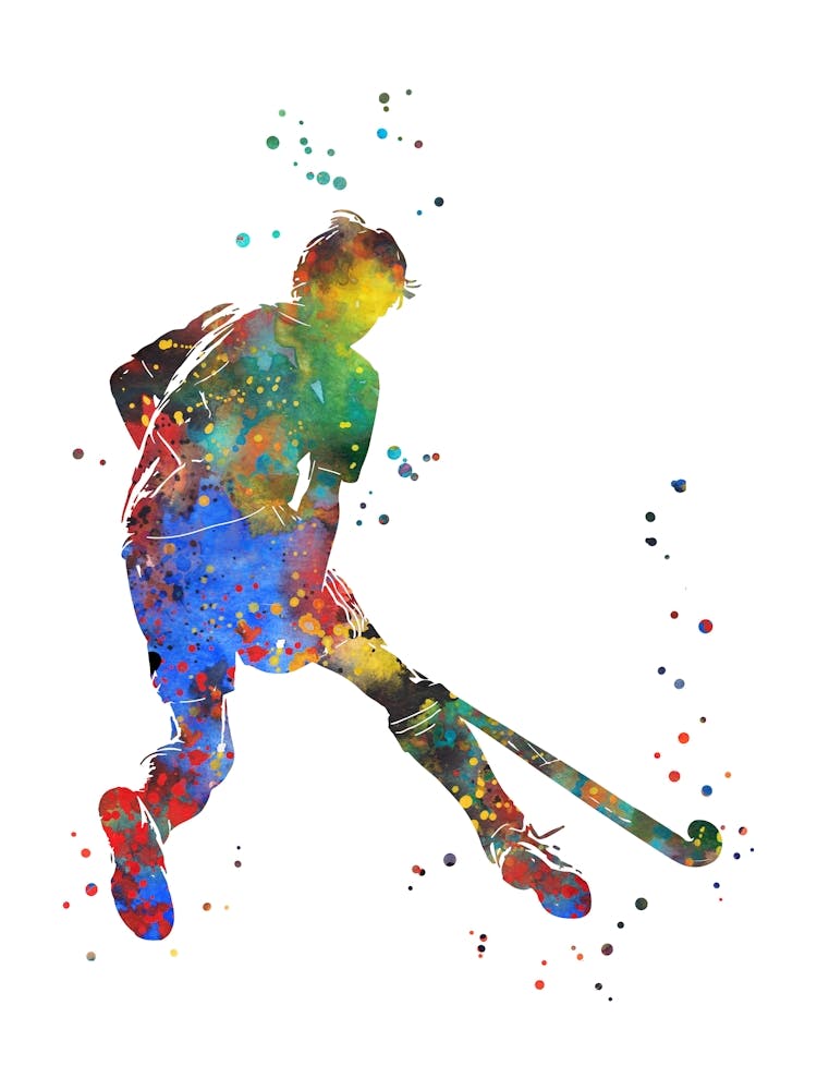 Field Hockey Player Boy